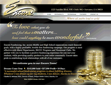 Tablet Screenshot of encorefundraising.biz